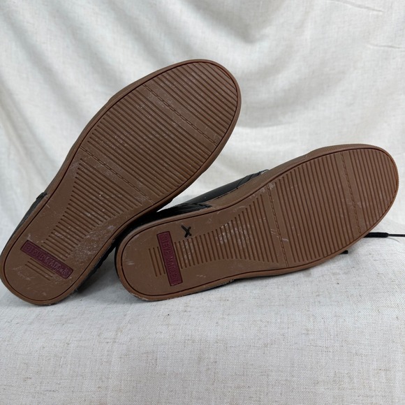 Steve Madden Upton Mens Black Leather Chukka Boots Gum Sole Mid Top Sneakers 8.5 - Picture 7 of 8